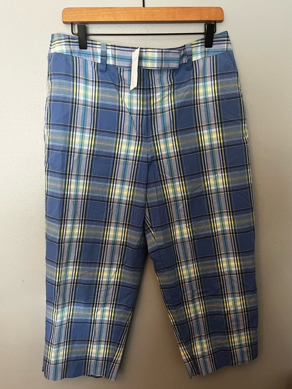 NWT Talbots Plaid Cropped Pants